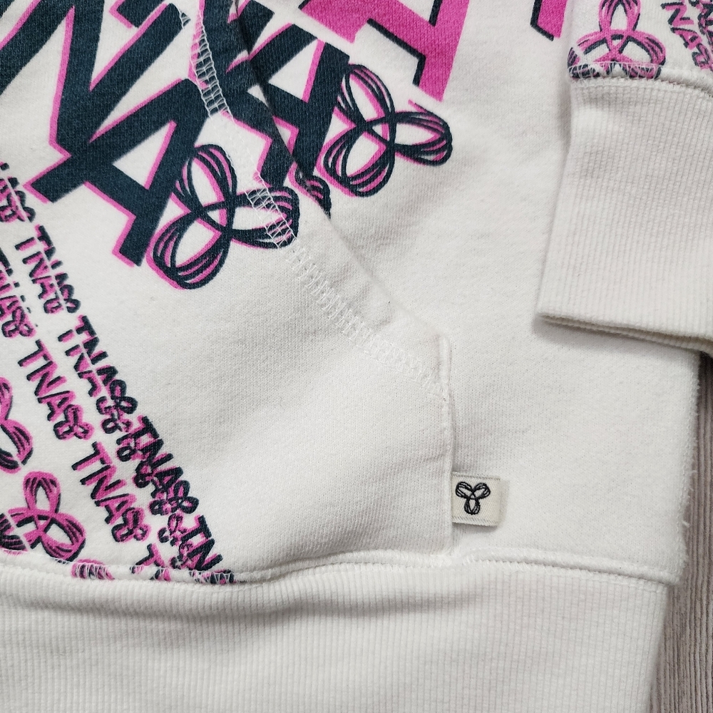 TNA Pink and Black Graphic Hoodie - Picture 3 of 12